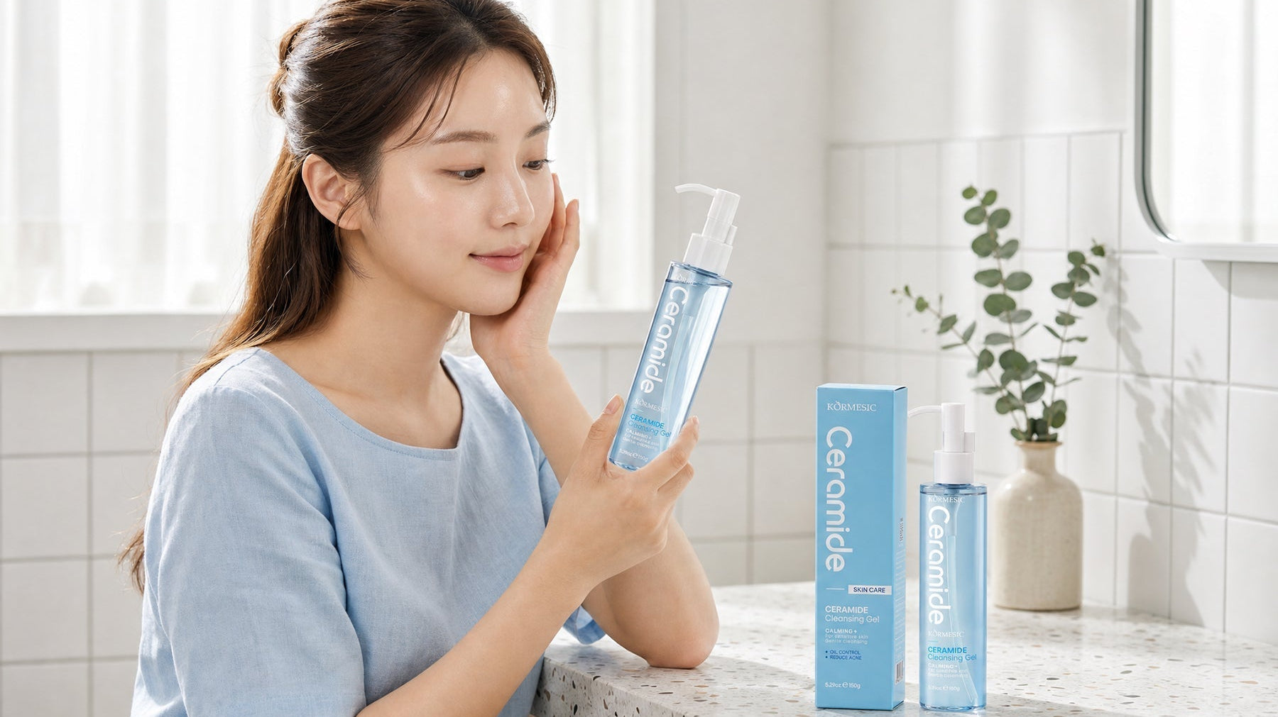 The Secret to Clear, Calm Skin: Introducing the KORMESIC Ceramide Facial Cleansing Gel