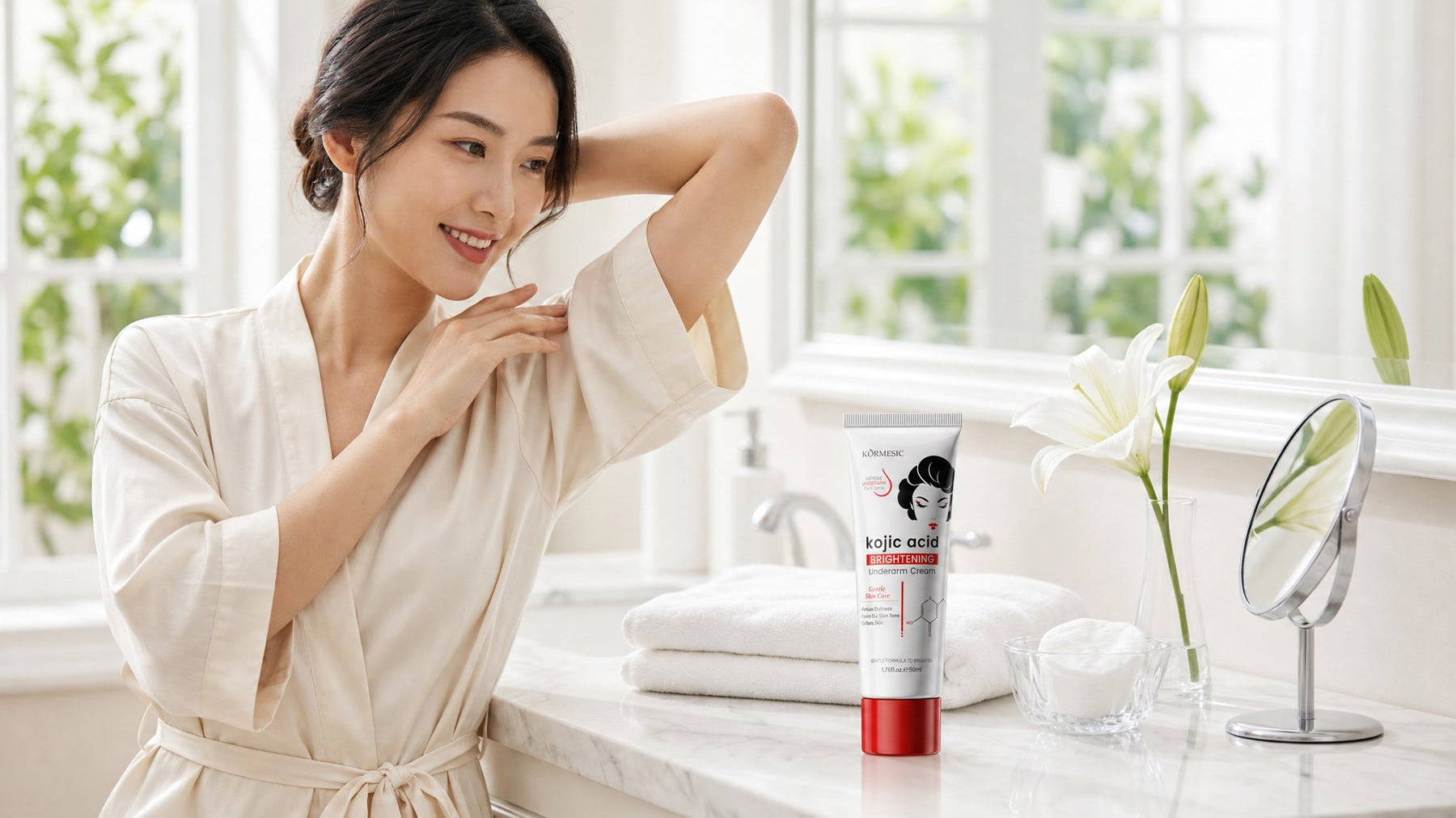 Kojic Acid Underarm Whitening Cream OEM Manufacturer: Private Label Solutions for Beauty Brands