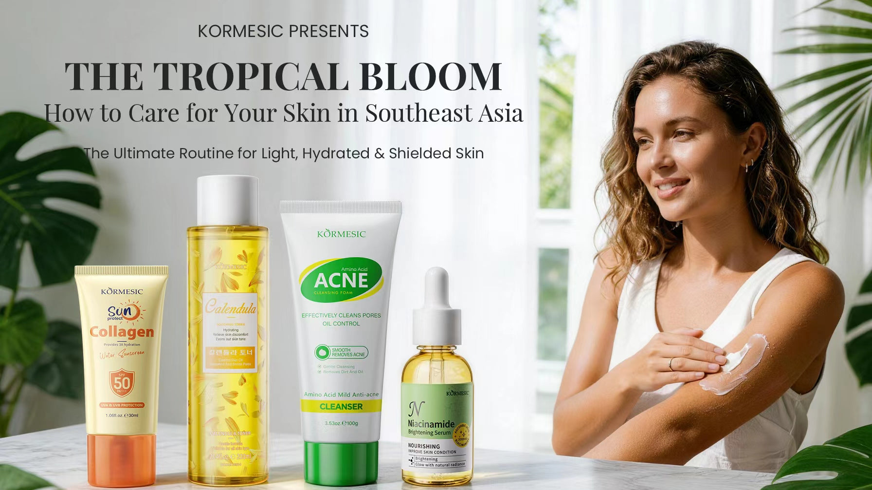KORMESIC Tropical Bloom: Mastering Skincare for the Southeast Asian Climate