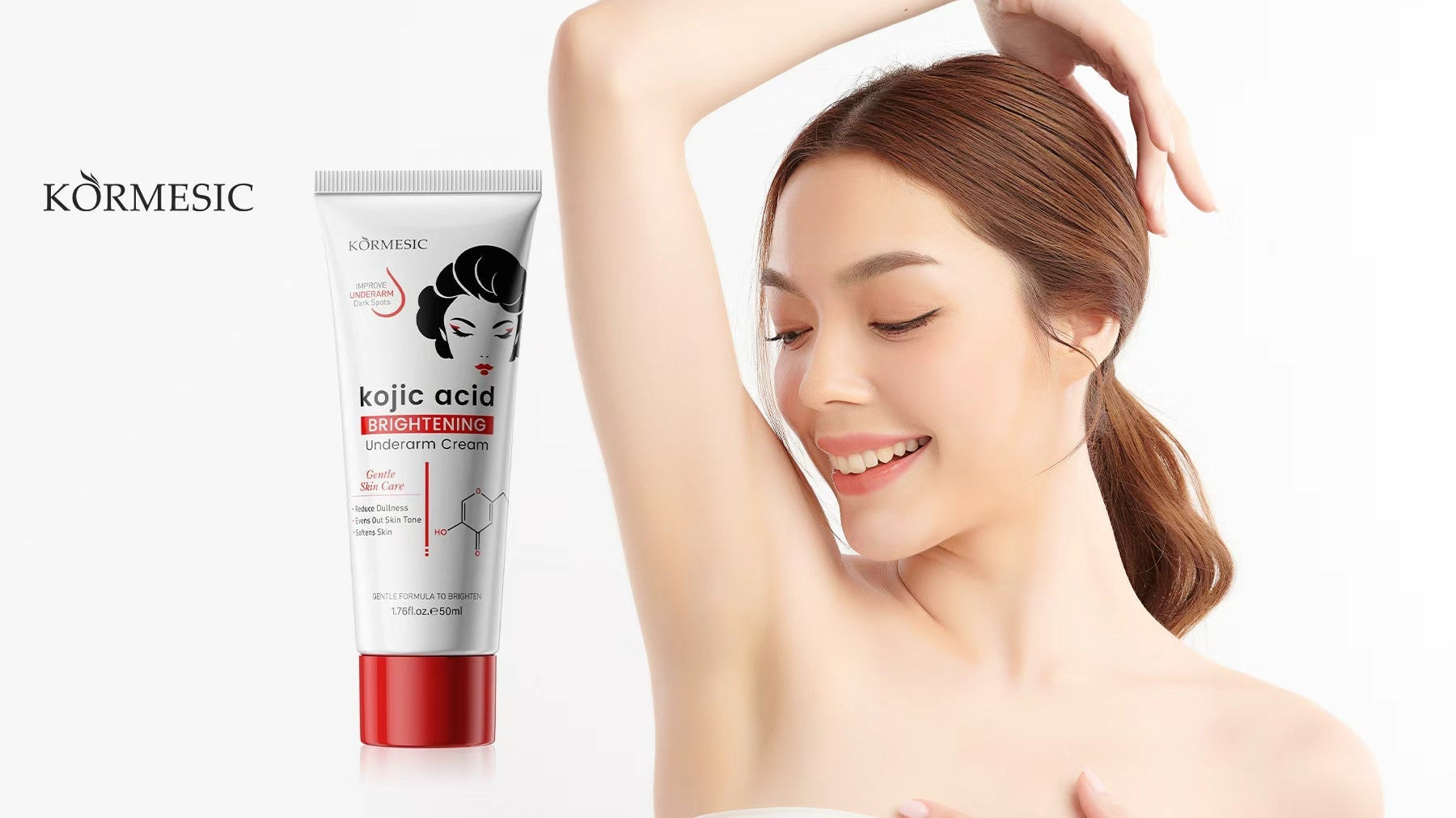 Radiant Confidence: Scaling the 2026 Global Market with KORMESIC Kojic Acid & Collagen Whitening Underarm Cream