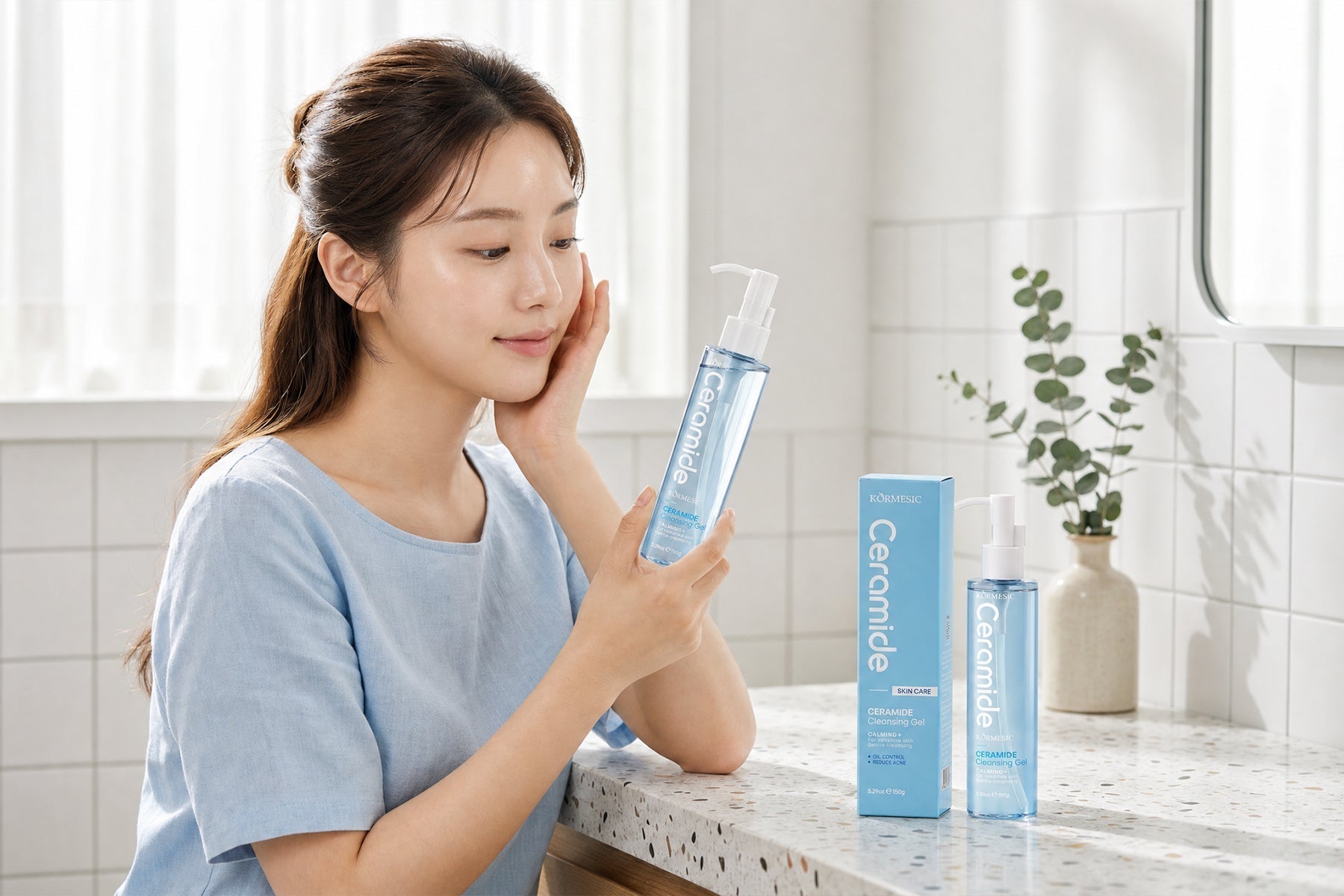 The Secret to Clear, Calm Skin: Introducing the KORMESIC Ceramide Facial Cleansing Gel