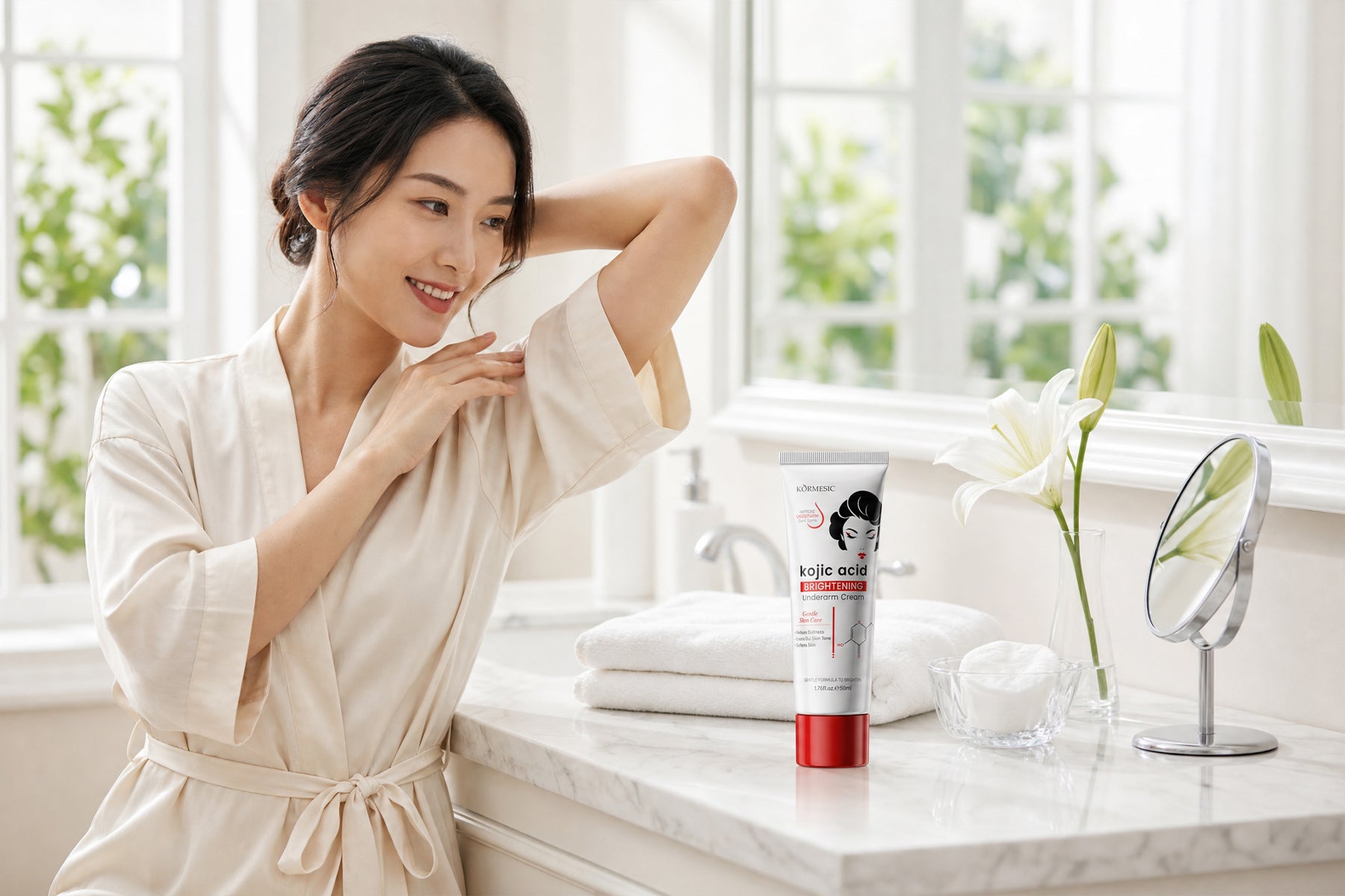 Kojic Acid Underarm Whitening Cream OEM Manufacturer: Private Label Solutions for Beauty Brands