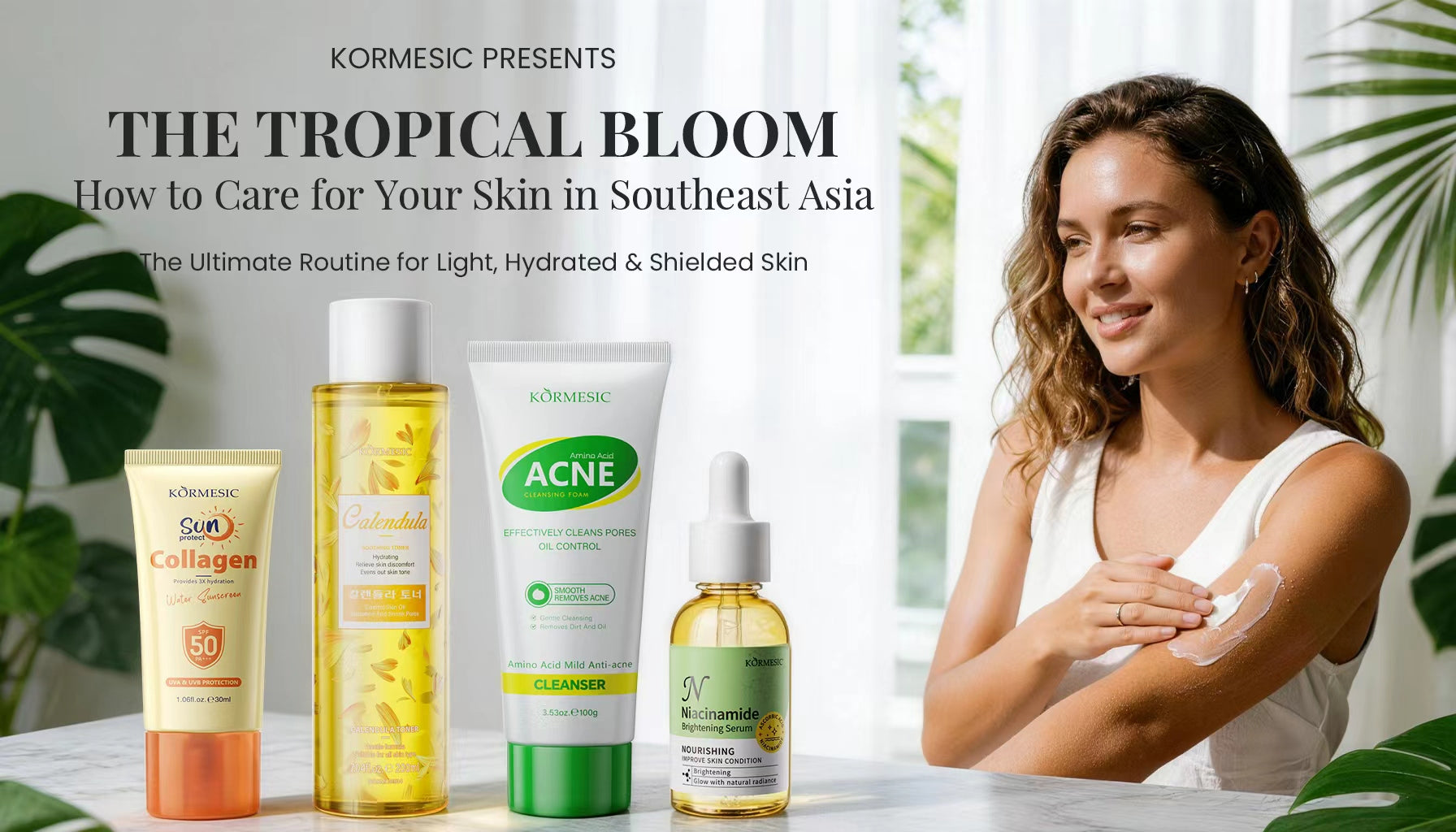 KORMESIC Tropical Bloom: Mastering Skincare for the Southeast Asian Climate