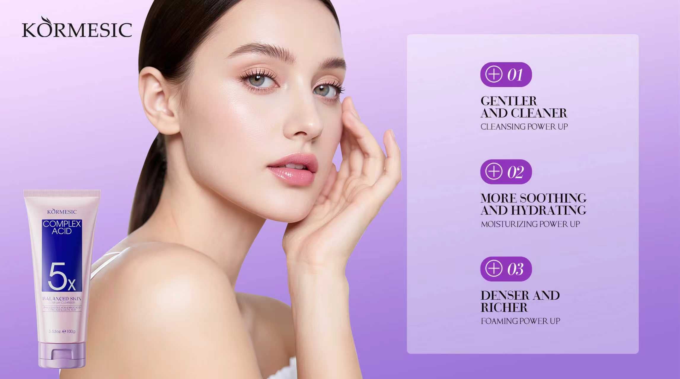 The Science of Pore Mastery: How KORMESIC 5X Complex Acid Low pH Cleanser Redefines OBM Market Leadership