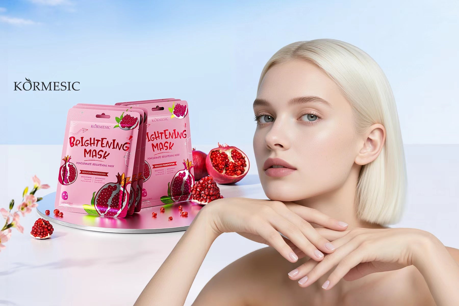 The Luminous Power: KORMESIC Pomegranate Brightening Mask Redefines OBM Excellence in Global Skincare