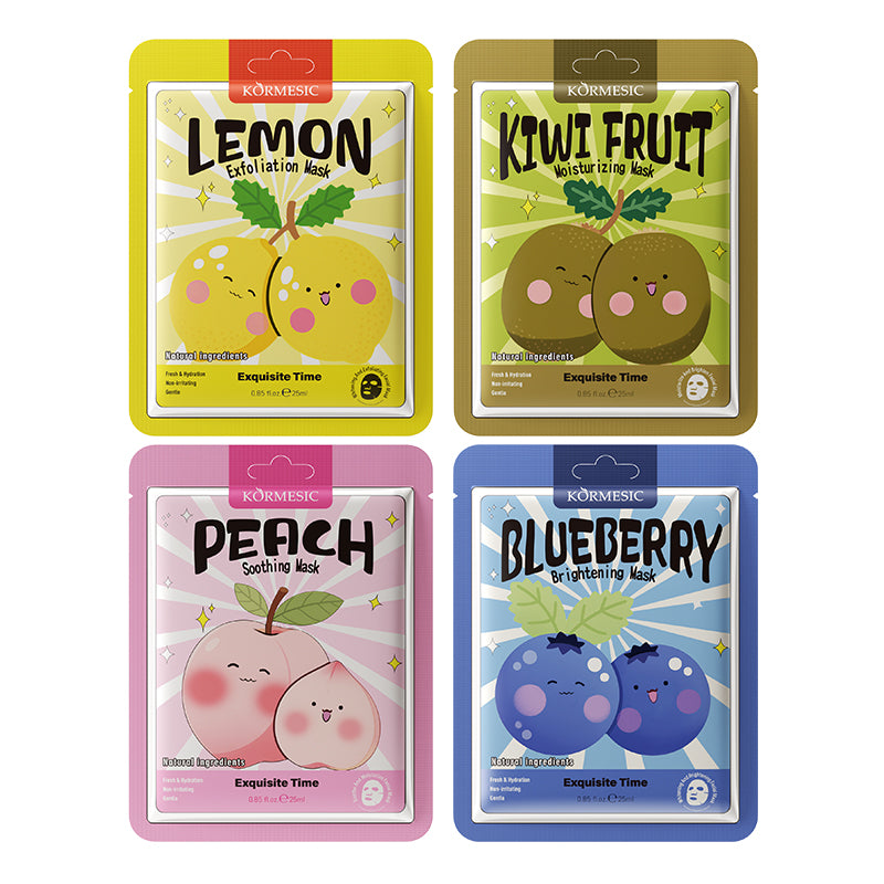 KORMESIC Cartoon Fruit Brightening Facial Mask UKINDGB 25ml
