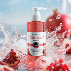KORMESIC Pomegranate&AHA Scrub Shower