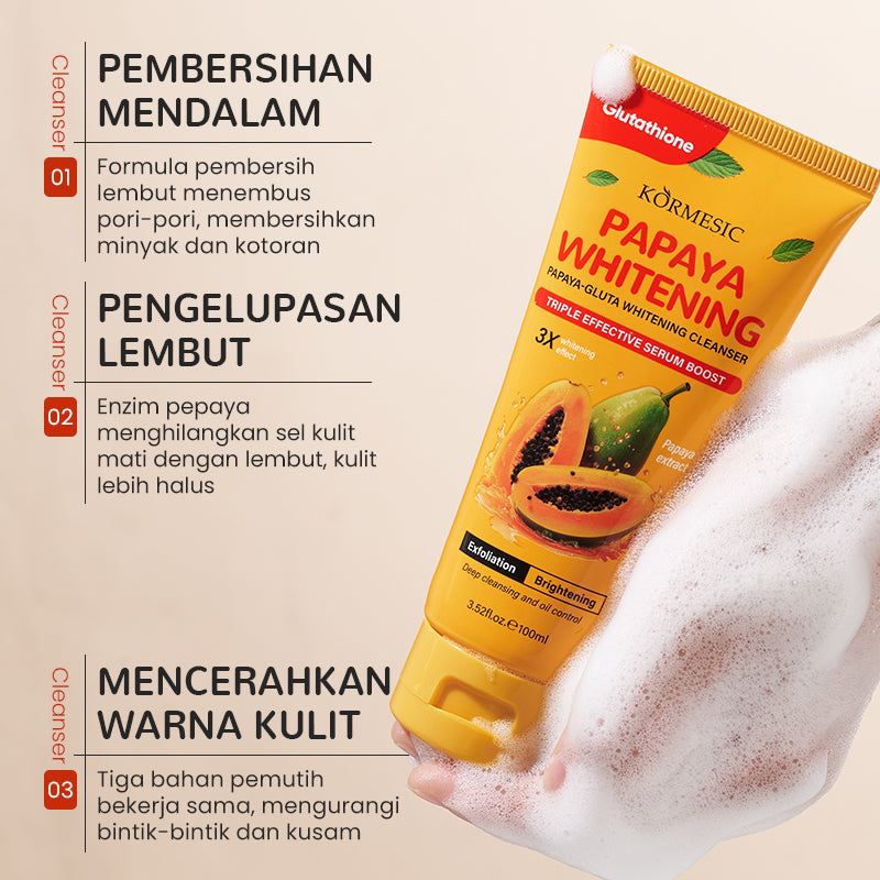 KORMESIC Papaya-Gluta Whitening Cleanser