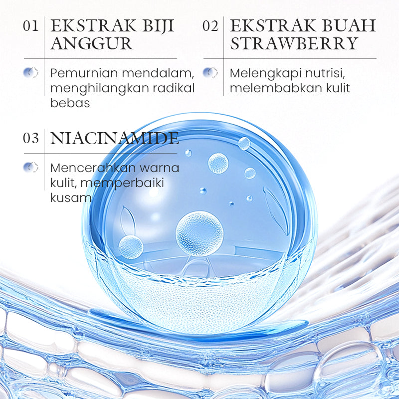 KORMESIC Blueberry Cleanser formula with niacinamide and botanical extracts